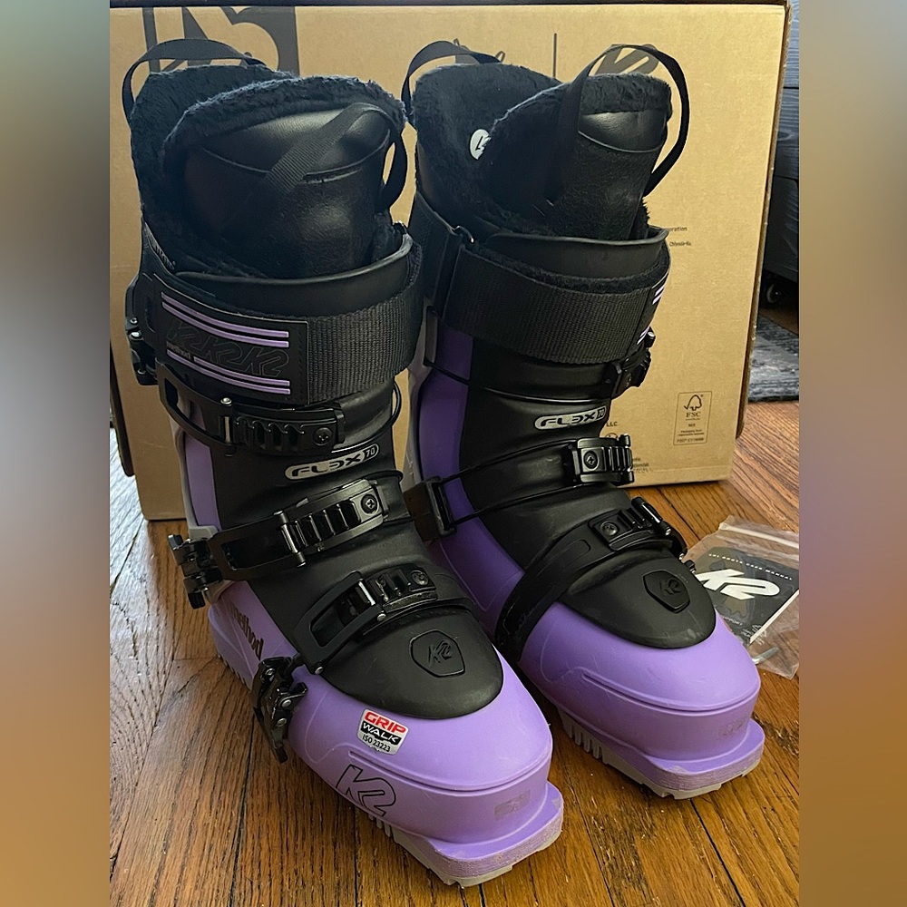 K2 FL3X Method W 2023 Size 26.5 Ski Boots (Black/Gray/Purple)